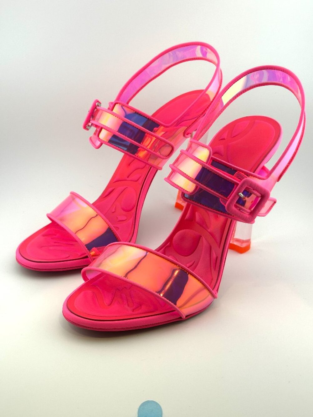 BRAND NEW CHRISTIAN LOUBOUTIN PVC SLINGBACK HEELS